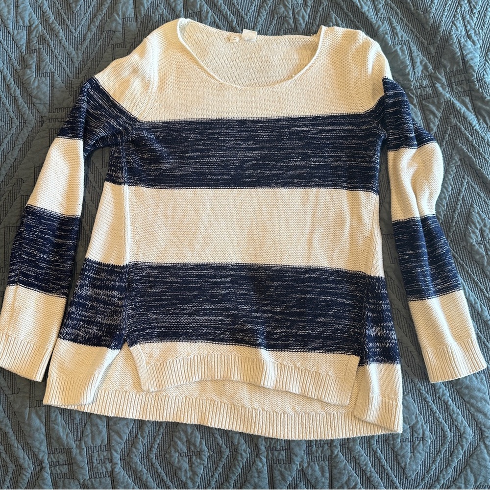 Gap Women’s Blue and white striped sweater